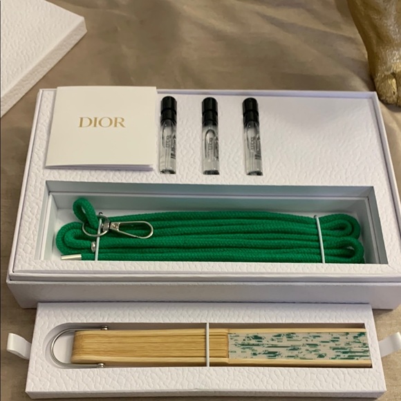 Dior Accessories - Dior Gift Set with Box Parfum Samples/Lanyard/Fan